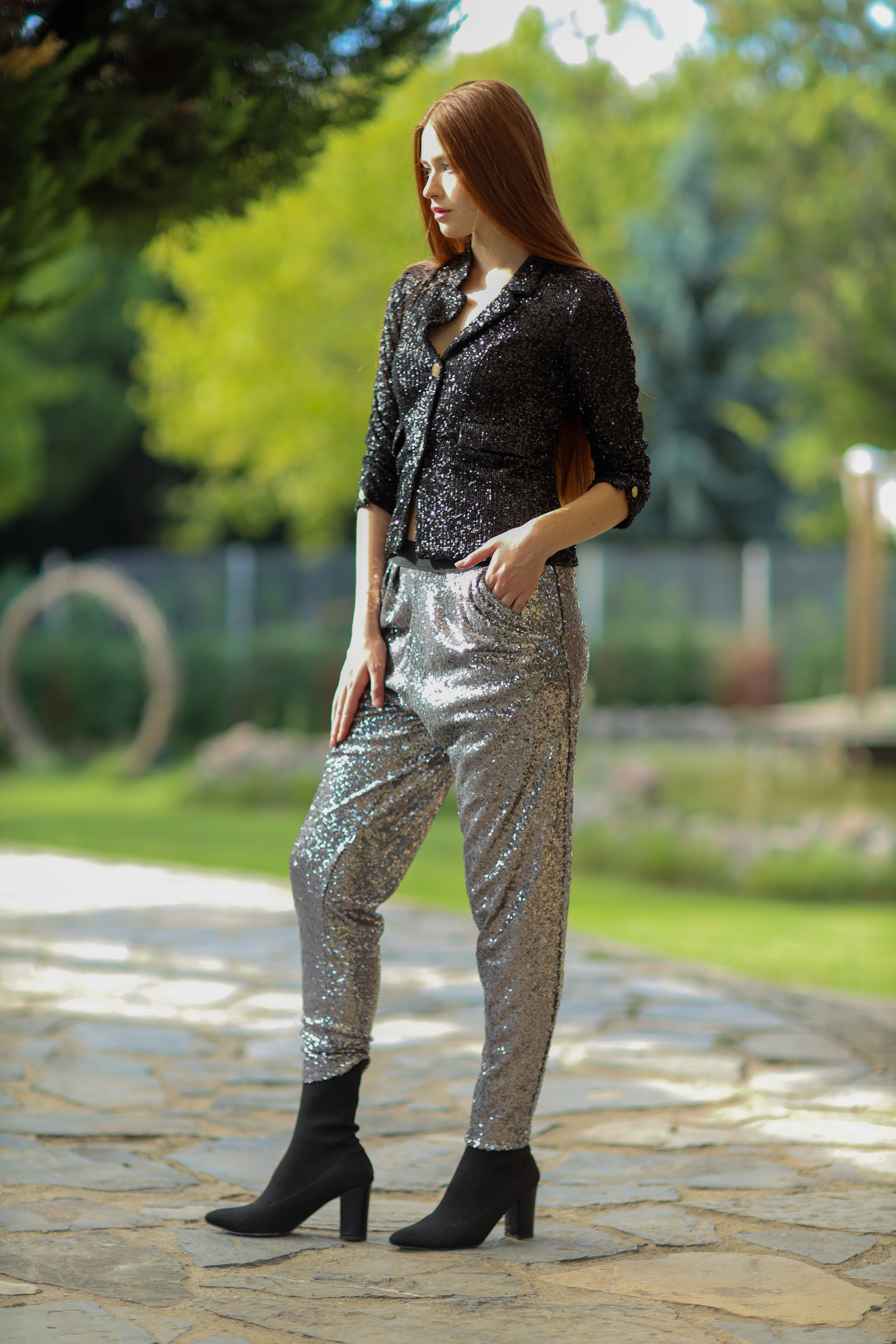 Kadın Polo Yaka Gömlek Ve Alt Seti